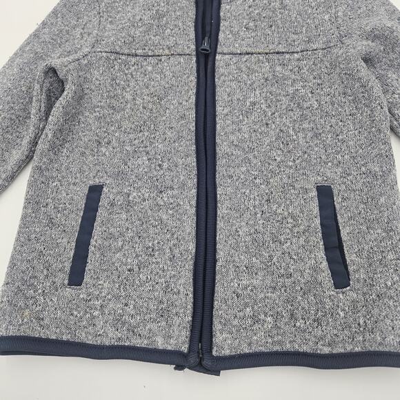Old Navy Boy 4T Heathered Sweater Jacket School Casual Warm Soft Pockets - Picture 3 of 9